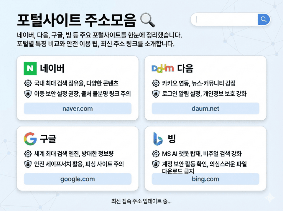 포털사이트 주소모음