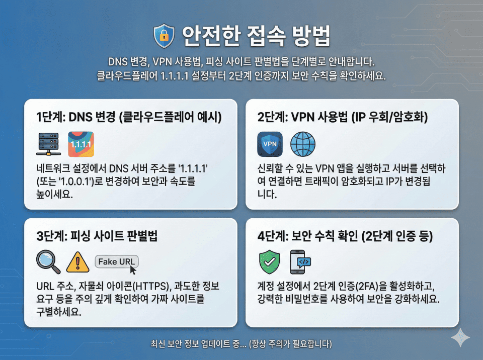 안전한 접속 방법